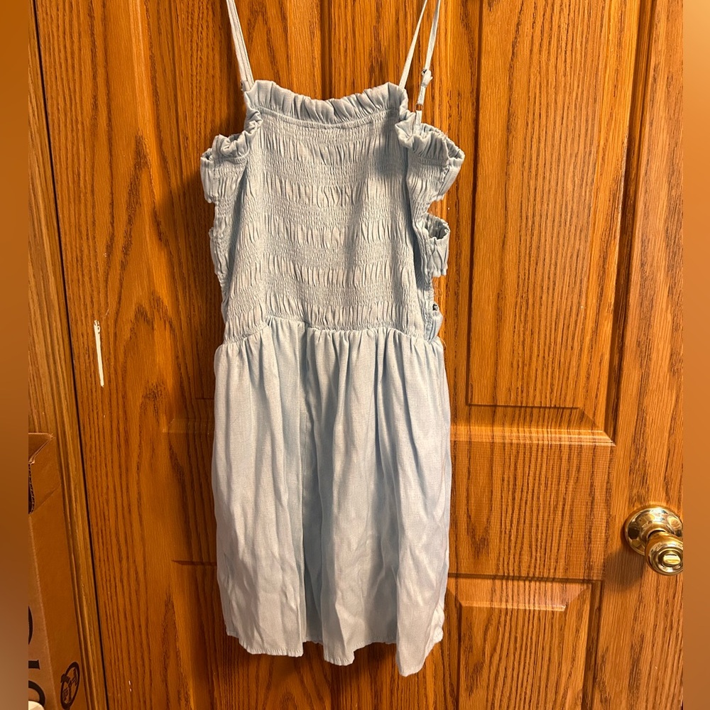 Buckle Baby Blue Romper